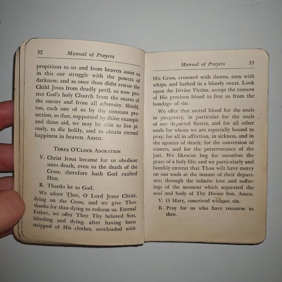 Manual Of Prayers Mother Seton Sisters Of Charity 1952 Vintage Prayer Book - Picture 6 of 8